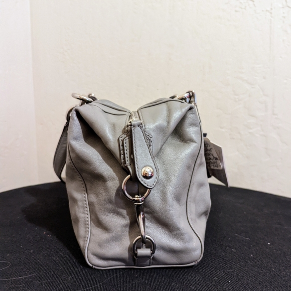 NWT Coach Ashley Gathered Leather 2-Way Tote Shoulderbag Satchel Carryall - Picture 4 of 9